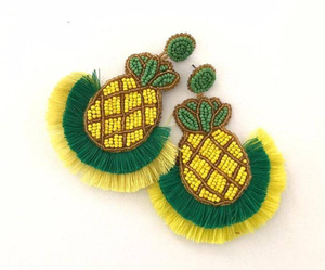 Handmade Christmas Beaded Earrings with Festive Colors Holiday Dangle Jewelry for Women Winter Gift <b>Ethnic</b> Stylish <b>Accessory</b> - Product Image 3