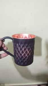 Wholesale 500ml Eco-Friendly Copper Moscow Mule <b>Mug</b> Hammered Wine Beer & Cocktail Cup - Product Image 6