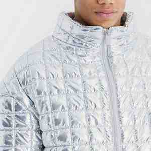 Chaqueta de Invierno Acolchada para Hombre, con Logotipo Personalizado, Color Negro, Chaqueta de Burbuja para Exteriores, Precio al por Mayor, OEM, Transpirable, Personalizable - Product Image 4