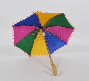 Vente en gros de parapluies de décoration de mariage indien Mehndi Haldi toile de fond de scène soleil parasol parapluie fête événement maison jardin décor - Product Image 4