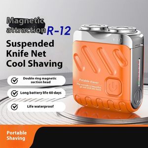 Portable Electric Rotary Shaver Men IPX7 Waterproof Wet/Dry Cordless Beard Trimmer Twin Blade Type-<b>C</b> Replacement - Product Image 2