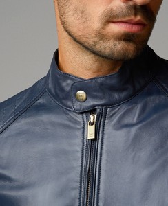 Nueva chaqueta de cuero duradera y cómoda personalizada para hombre para estilo informal y motorista, chaqueta transpirable impermeable de invierno para hombre - Product Image 4