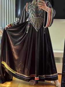 ROBE PAKISTANI PATHANI FAIT À LA MAIN en COULEUR VERTE AVEC LA MEILLEURE QUALITÉ AFGHANI CHARMA en BEAU DESIGN 2025 - Product Image 3