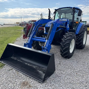 2024 New Hollan T5.110 Tractor agrícola MFWD C/H/A 34,8 HRS NH 720LU Loader Bucket Pump Gearbox Bearing Core Components - Product Image 1