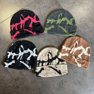 Nueva llegada elegante moda ligero Unisex Beanie Otoño Invierno mezcla de lana suave cálido tejido hombres mujeres gorros - Product Image 1