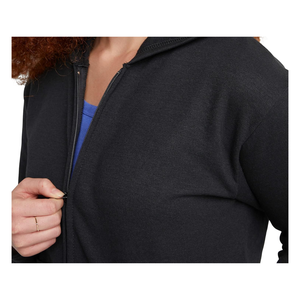 เสื้อสวมหัวผ้าคอตตอนใส่สบายสำหรับผู้ชาย, กางเกงกันหนาวมีซิปเต็มรูปแบบปักพัฟสีทึบระบายอากาศได้ดีสำหรับฤดูหนาว - Product Image 4