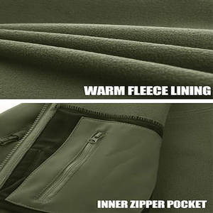 Veste Softshell de haute qualité, 100% coton, col montant, à capuche, imperméable et coupe-vent, fabrication en usine, vente chaude - Product Image 5