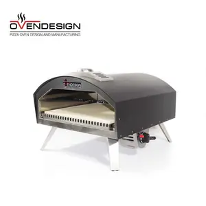 Oven terpasang Gas 16 inci untuk Oven Pizza panggang untuk rumah tangga gambar Pizza Oven panggang Gas piza