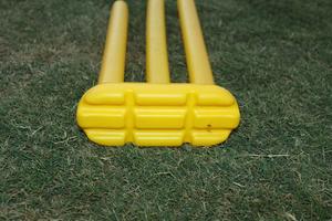 Equipo completo de plástico para deportes al aire libre-Juego de cricket de playa para niños con tocones de murciélago e instrucciones de campo - Product Image 2