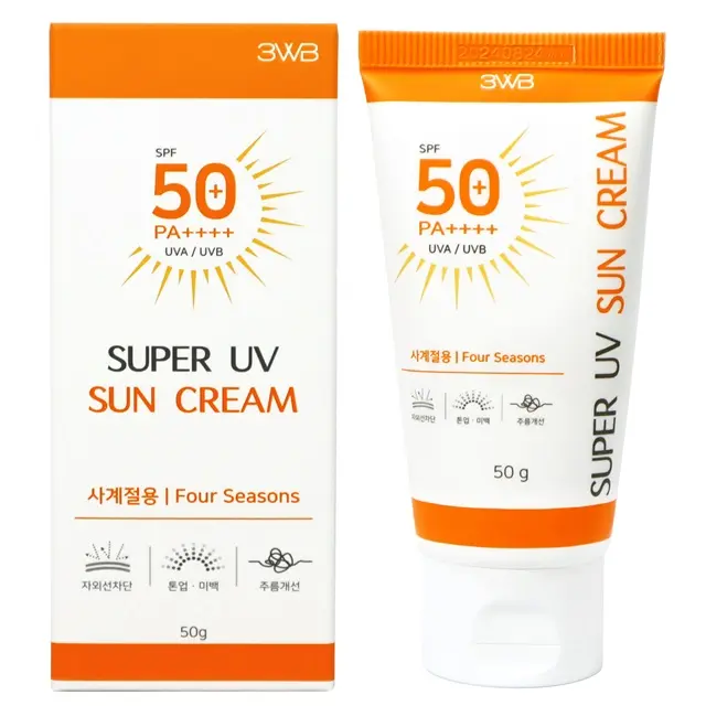 [WHP] 3wb SUPER UV Sun Block 50g SPF 50 + PA ++++ k vẻ đẹp Hàn Quốc Nhà cung cấp kem chống nắng mặt trời chăm sóc