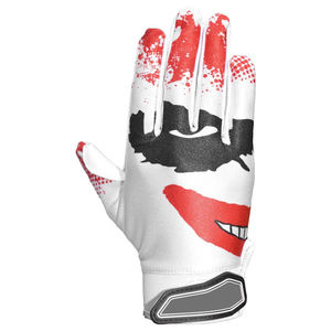 Gants de receveur de football américain antidérapants de haute qualité, tendance, en cuir synthétique respirant, avec poignées rapides – Vente en gros - Product Image 3