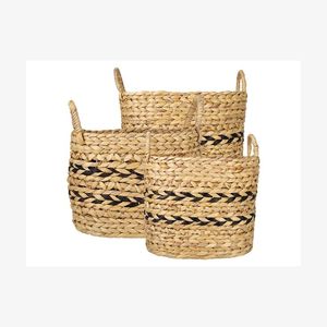 Minimalist Seagrass Storage <b>Basket</b> Organic Handwoven Bowl for Fruit <b>Display</b>, Pantry Organization & Decorative Home Styling - Product Image 1