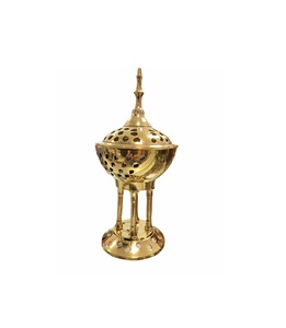 Quemador de Incienso de Latón con Acabado Antiguo, Duradero, para Meditación con Sándalo Indio, Decoración para Estudio de Yoga, Pooja, Mandir, Difusor - Product Image 4