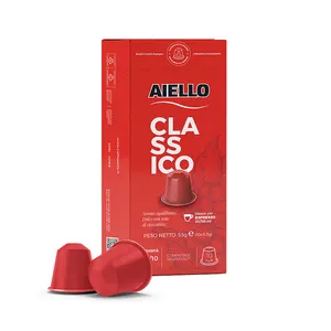 Groothandel Premium Italiaanse Koffie Capsules Aiello Klassieke Nespresso Compatibel Koffie Capsules