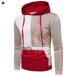 Sweat à capuche en molleton de qualité supérieure pour homme, avec logo, motif écossais, coupe oversize, basique, en molleton mélangé de coton - Product Image 4