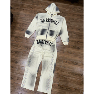 Survêtements de jogging pour hommes, best-seller, lavage à l'acide, vente en gros, survêtement zippé pour hommes avec capuche, design personnalisé - Product Image 1