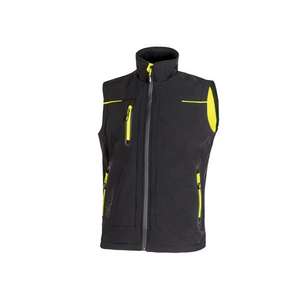 Gilet Softshell de sécurité réfléchissant U-POWER Universe Black Carbon Design - Product Image 1