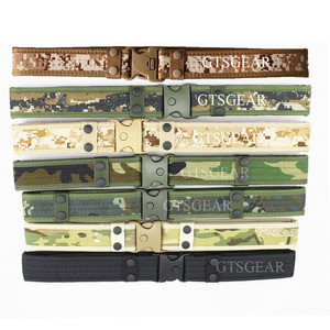 BLT01 Custom Men's Heavy Duty Canvas Waist-Adjustable <b>Belt</b> Quick-Release Plastic Buckle for Tactical Outdoor Sports - Product Image 2