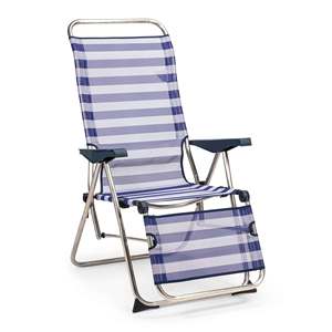 เก้าอี้อลูมิเนียมพับได้สำหรับตั้งแคมป์ชายหาด/เก้าอี้อาบแดด5ตำแหน่ง - Product Image 1