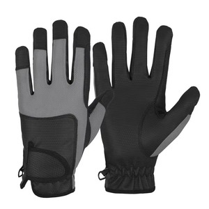 Gants d'équitation équestres professionnels gants d'équitation personnalisés en cuir synthétique pour hommes gants d'équitation anti-fendu - Product Image 3