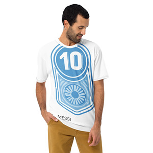 T-shirt in jersey compresso da uomo - Stampa digitale a tinta unita - Product Image 5