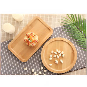 Plateau de service élégant en bambou Huhipro, design circulaire, finition peinte, multifonction, facile à nettoyer, antidérapant, qualité supérieure, fabriqué au Vietnam - Product Image 2