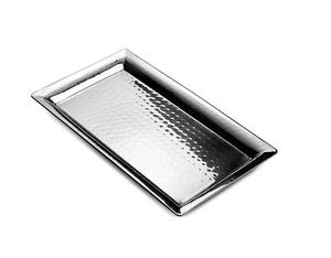 Rectangle Serving Tray Metal Decorative Tray Serving Platter Dish Galvanized Iron Metal <b>Handles</b> for Drinks <b>Bar</b> Table Center - Product Image 6