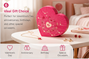 Wholesale Heart Shape <b>Pink</b> Jewelry Box with Lid Rigid Cardboard Empty Mystery Blind Box for Small Cosmetic and Beauty <b>Gift</b> - Product Image 5