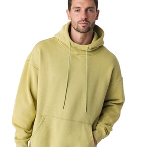 Hombres 100% Algodón Streetwear Logotipo Personalizado Unisex Oversized French Terry Oversize Heavy Hoodie - Product Image 1