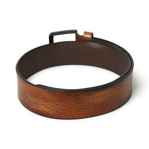 Cinturón informal de cuero genuino para hombre, cinturón masculino con hebilla de níquel ajustable, sin óxido, dos tonos pintados a mano - Product Image 3