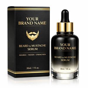 Sérum de croissance de la barbe et de la moustache en gros pour hommes, huile épaississante pour la barbe, croissance plus rapide de la barbe, fabricant en gros de marques privées - Product Image 1