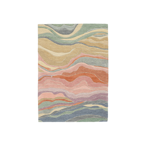 Tapis multicolore en laine touffeté à la main, de haute qualité pour le salon, les hôtels et les espaces commerciaux. - Product Image 1