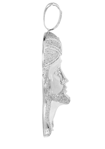Pendentif hip-hop personnalisé en argent 925 design de mode de rue glacé diamant Moissanite personnalisé croix Baguette pendentifs fins breloques - Product Image 3