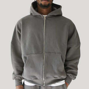Baggy Heavyweight Fleece <b>Zip</b> <b>up</b> Hoodie <b>Men</b> Streetwear <b>Top</b> Quality Oversized Pullover Hoodies Outerwear Hooded Sweatshirt - Product Image 6