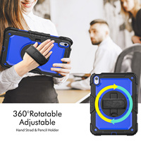 Étui de protection résistant aux chutes et aux chocs pour tablette avec bandoulière pour iPAD 10.9 10th 2022 avec porte-stylo
