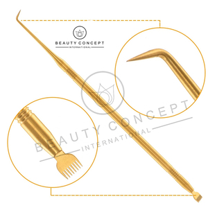 Golden Eco-Friendly Eyelash Lifter Tool Peine Liquid Form Eye Lash Lifting Tools para Salon Beauty Care - Product Image 3