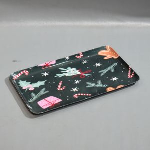 Plateau de service en métal de haute qualité fait à la main Design de Noël Cuisine Dîner Ware pour les fêtes de Noël Prix de gros - Product Image 3