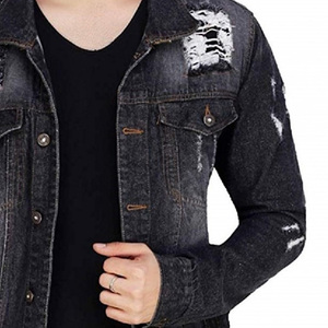 Nouvel arrivage Étiquette personnalisée de bonne qualité avec le meilleur prix/le meilleur élégant automne hiver hommes vestes jeans vieillis - Product Image 4