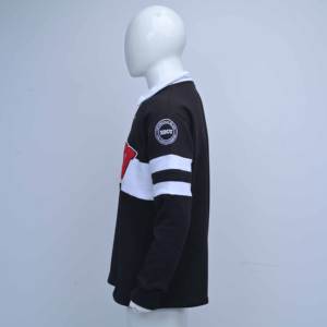 Chemise Homme Personnalisée 2026 à Manches Longues Unie en Tissu Tricoté Extensible Coton-Polyester Grande Taille Confortable et Respirant – OEM - Product Image 4