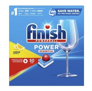 Capsules lave-vaisselle Finish Powerball Power Essential Lemon Sparkle, 50 unités - Product Image 6