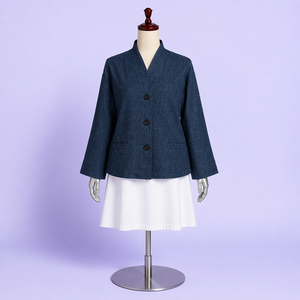 Veste à col châle teinte pour l'automne - Product Image 1
