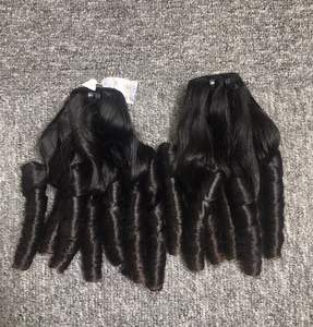 Extensions de Cheveux Humains Bruts Remy Bouncy Curl Trame Bundles Cheveux Machine Double Tiré Prix Bas Facile Entretien - Product Image 5