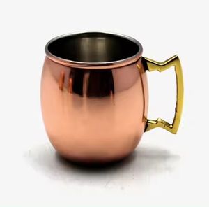 Tasse martelée en métal de conception classique placage de cuivre et tasse en cuivre antique faite à la main polie faite à la main en vrac - Product Image 1