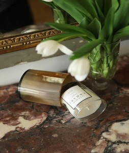 Portavelas Decorativo de Cerámica Ecológico con Base de Madera de F S International - Product Image 5