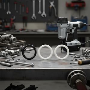 Accesorios y piezas para herramientas neumáticas Hazet: Anillo de respaldo y junta tórica para remachadora de remaches ciegos - Product Image 3