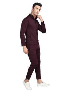 Slim Fitted Custom Brand Blank New Design Wholesale <b>Long</b> <b>Sleeve</b> Polyester <b>Training</b> Tracksuit collar full zipper tracksuits - Product Image 6