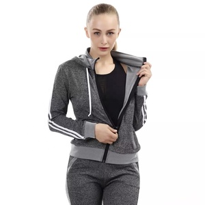 Survêtement à capuche personnalisé pour femmes avec excellente élasticité Dernière combinaison de survêtement uni avec logo avant Position - Product Image 6