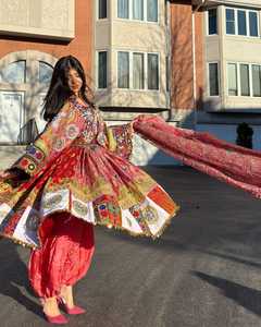 Vestidos bordados tradicionales afganos para mujer, vestido largo transpirable de alta calidad, el mejor traje de costura, venta al por mayor, diseño personalizado - Product Image 2