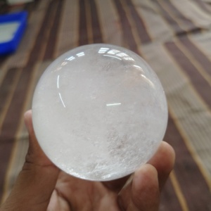 Esfera de cuarzo transparente Natural bola de cristal auténtica Bola de ágata curación Reiki piedra decorativa Showpiece Fengshui cuarzo Natural - Product Image 3