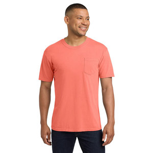 Camiseta de manga corta con diseño y ajuste personalizado para hombre con bolsillo frontal Logotipo de tela duradera Opciones de personalización de color disponibles - Product Image 4